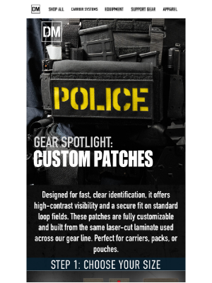 Defense Mechanisms - Personalize Your Gear with Custom Patches from DM