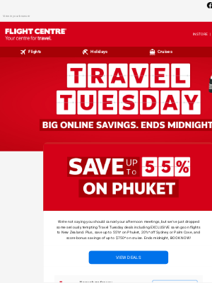 Flight Centre -(Australia) - EXCLUSIVE savings on flights to NZ inside ✈️