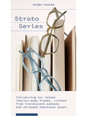 Warby Parker - Just in from Italy: Strato Series