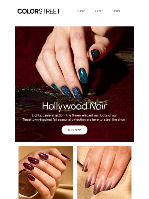 Color Street - Roll out the red carpet: Hollywood Noir nails are here 🎥