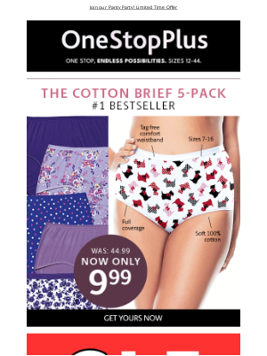 BCOutlet - ATTN: $9.99 5-Pack Panties!