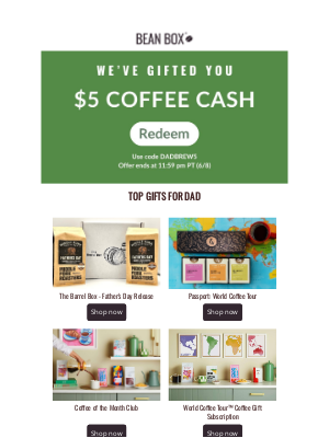 BeanBox - We just gifted you COFFEE CASH ☕💵
