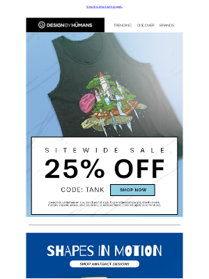 DesignByHumans - Tankful for Summer! 25% Off.