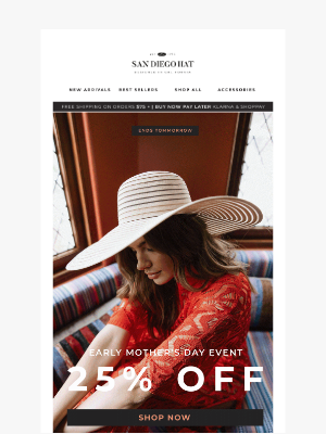 Ben Sherman - Surprise Mom with 25% off everything!