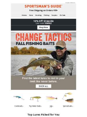 Sportsman's Guide - Explore Fall Fishing & Camping