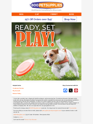 PetSupplies.com - You’ll Melt for This: 25% Off Your Order!