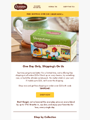 Celestial Seasonings - Sip more, ship free 🚚
