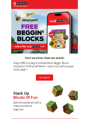 Purina - Better than Lava Chicken: FREE Beggin’ Blocks