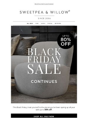 Sweetpea & Willow - Black Friday: Ultimate Luxury for Less