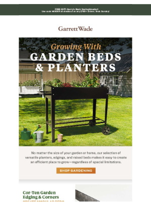 Garrett Wade - [New & Best Sellers] Garden Beds & Planters!