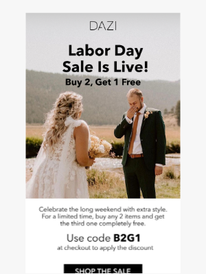DAZI - Labor Day Sale!