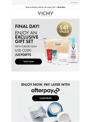 Vichy - Last Chance To Treat Yourself!