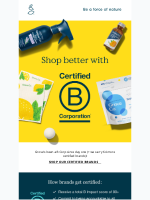 Grove Collaborative - Shop better with B Corps like Grove.