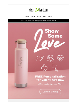 Klean Kanteen - Lasered with Love. FREE Personalization!