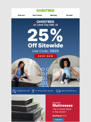 GhostBed - *** 25% OFF EVERYTHING ***