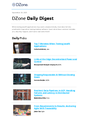 DZone - Top 7 JavaFX testing fails