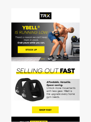 TRX Training - ⚠️ LOW STOCK ALERT