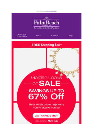 PalmBeach Jewelry - Stunning Golden Looks on Sale NOW!🎉