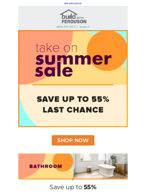 Build - Don’t Wait! Shop the Take on Summer Sale Before it Ends!