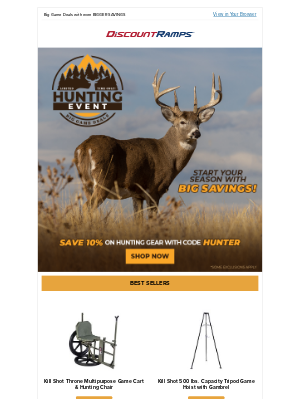 Discount Ramps - 🔫 Hunting Season Must-Haves 🔫