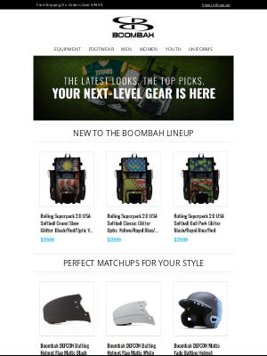 Boombah, Inc. - Fresh Arrivals and Top Picks are Here – Are You Game Ready?