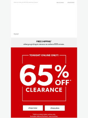 Maurices - Only 'til midnight: 65% OFF now-or-never clearance