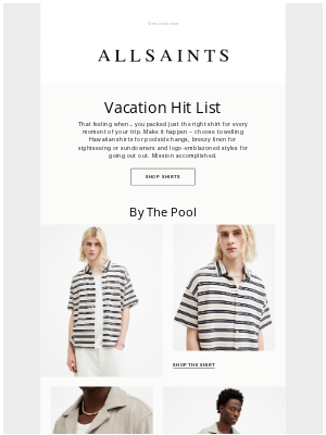 ALLSAINTS (United Kingdom) - Shirts for every day of the vacation