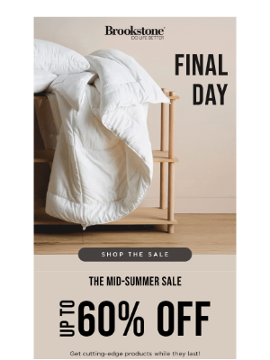 Brookstone - LAST DAY: Mid-Summer Sale Up to 60% Off