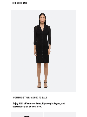 HELMUT LANG - 40% Off Select Styles