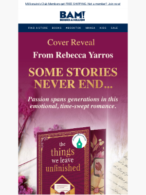 Books-A-Million - COVER REVEAL: Autographed Rebecca Yarros Coming Soon