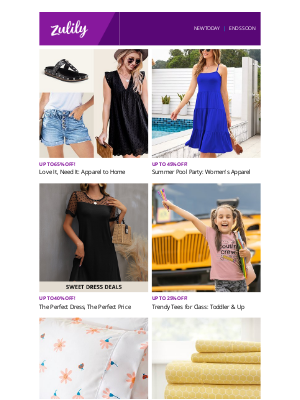 Zulily - Just in: July 1st deals