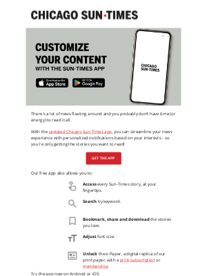 Chicago Sun-Times - Try our new app
