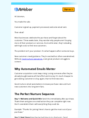 AWeber - Why customers stop buying your products and services