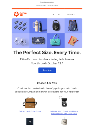 Custom Ink - STARTS NOW: 15% off promotional products