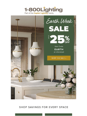 Capitol Lighting's 1800lighting - Unlock Your 25% Discount! • Exclusive Sale Continues