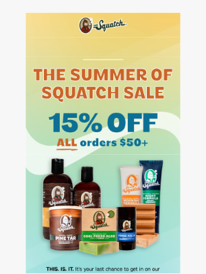 Dr. Squatch - Sale extended and better than ever!