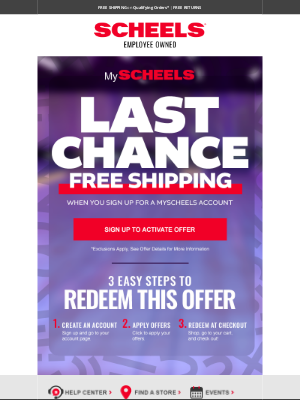 SCHEELS - Final Hours for Free Shipping!