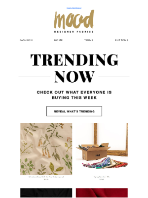 Mood Fabrics - On Trend, In Stock: Shop Now!