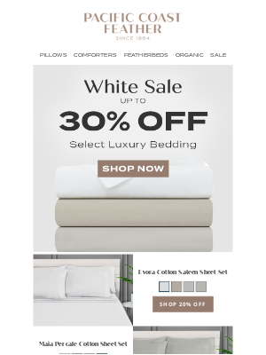 Pacific Coast Bedding - Refined Comfort Awaits: Up to 30% OFF Luxury Portuguese Linens & More