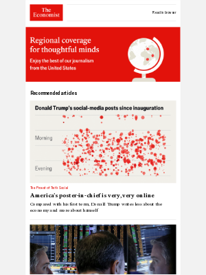 The Economist - Have you read: America's poster-in-chief is very, very online