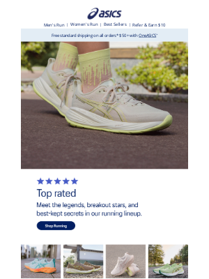 ASICS - 5-star footwear ⭐️