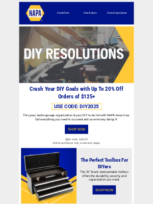 NAPA AUTO PARTS - Tackle Your DIY To-Do List!