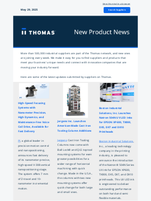 Xometry - News and Product Updates from Thomas Suppliers