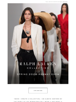 Ralph Lauren - Discover the Spring 2026 Runway Show