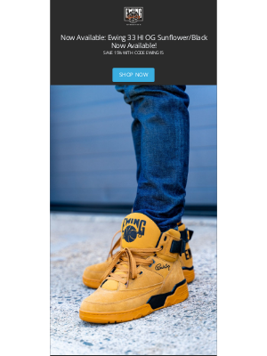 Ewing Athletics - 33 HI OG  Sunflower/Black Now Available!