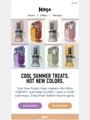 Ninja Kitchen - NEW COLORS—Ninja® CREAMi® & Ninja SLUSHi™ 🤩