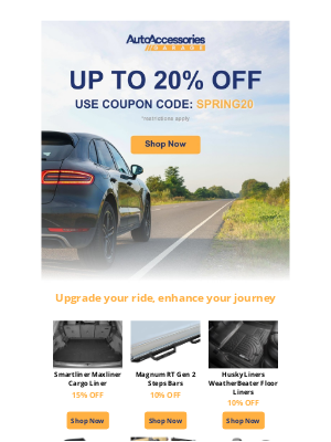 AutoAccessoriesGarage - Spring Extravaganza Starts Now!