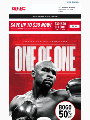 GNC - 🥊 Knock out limits with ONE OF ONE
