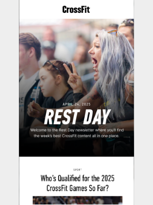 CrossFit Inc. - 250424 Rest Day: Your Weekly CrossFit Updates