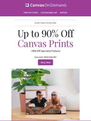 Canvas On Demand - Up to 90% off Back to School Prints